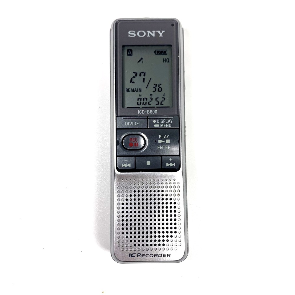 Sony ICD-B600 Mini Digital‎ Voice Recorder Handheld Silver Tested Working
